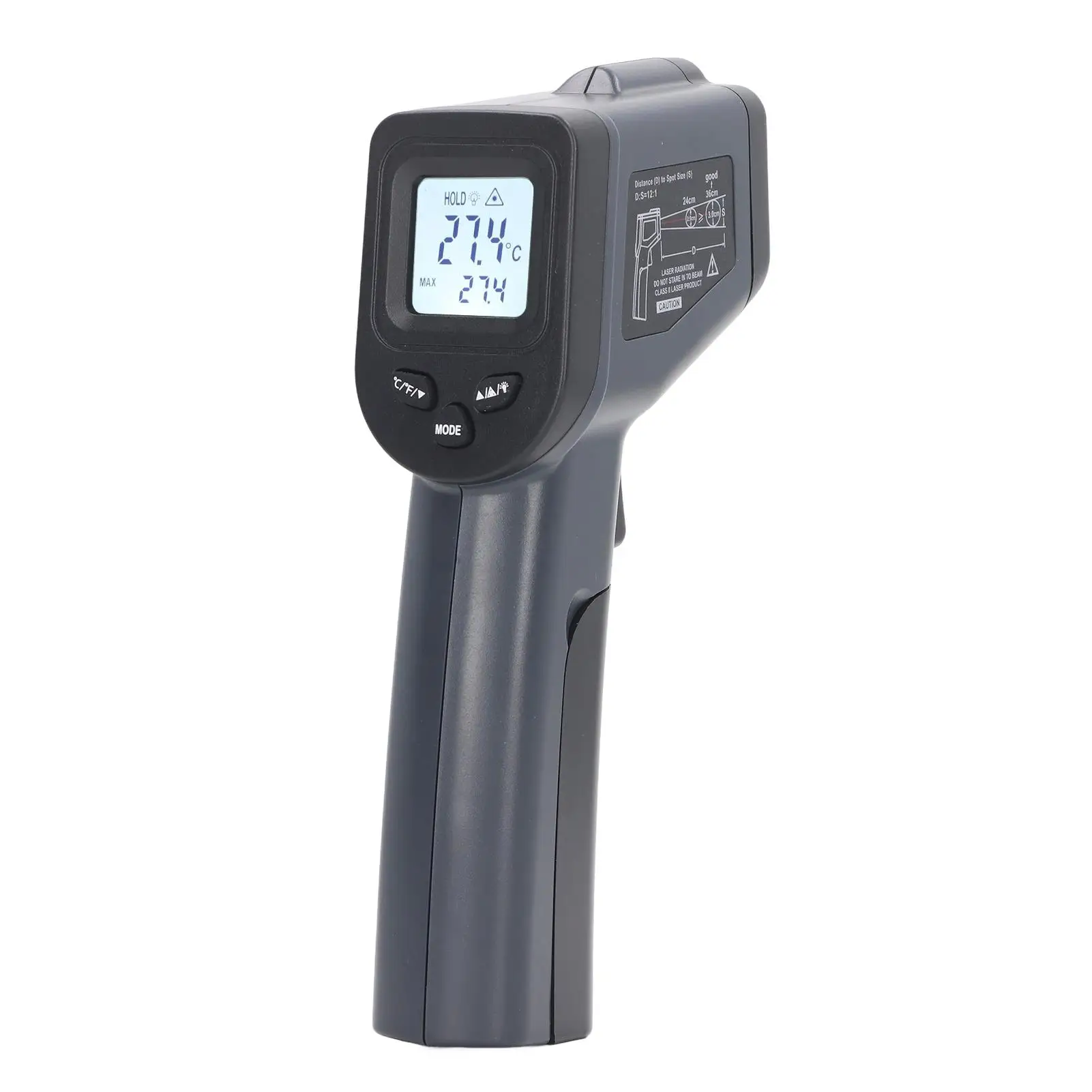 

High Accuracy Infrared Thermometer - ABS Backlight LCD, Quick Response, Low Battery Alert, Auto Shutdown