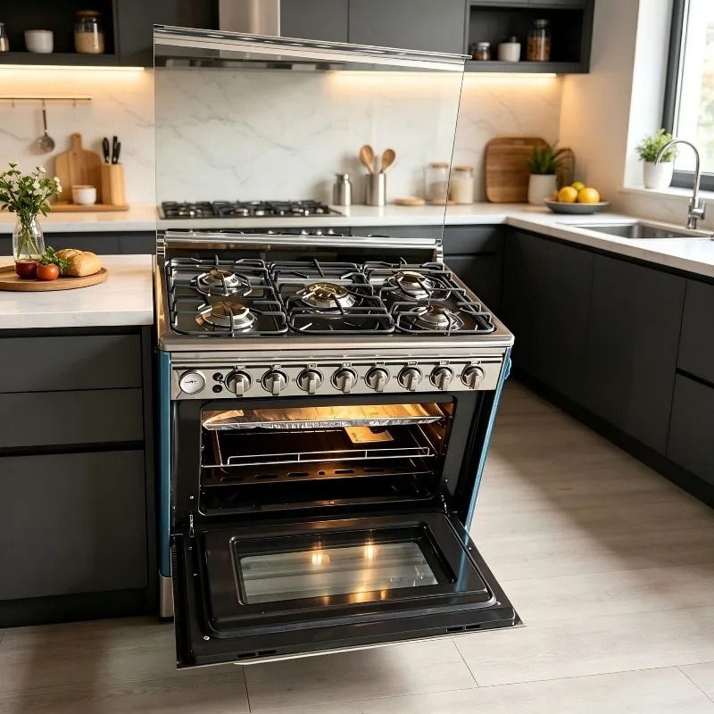 Commercial and household multi-function vertical timer thickened box British standard 5 gas oven