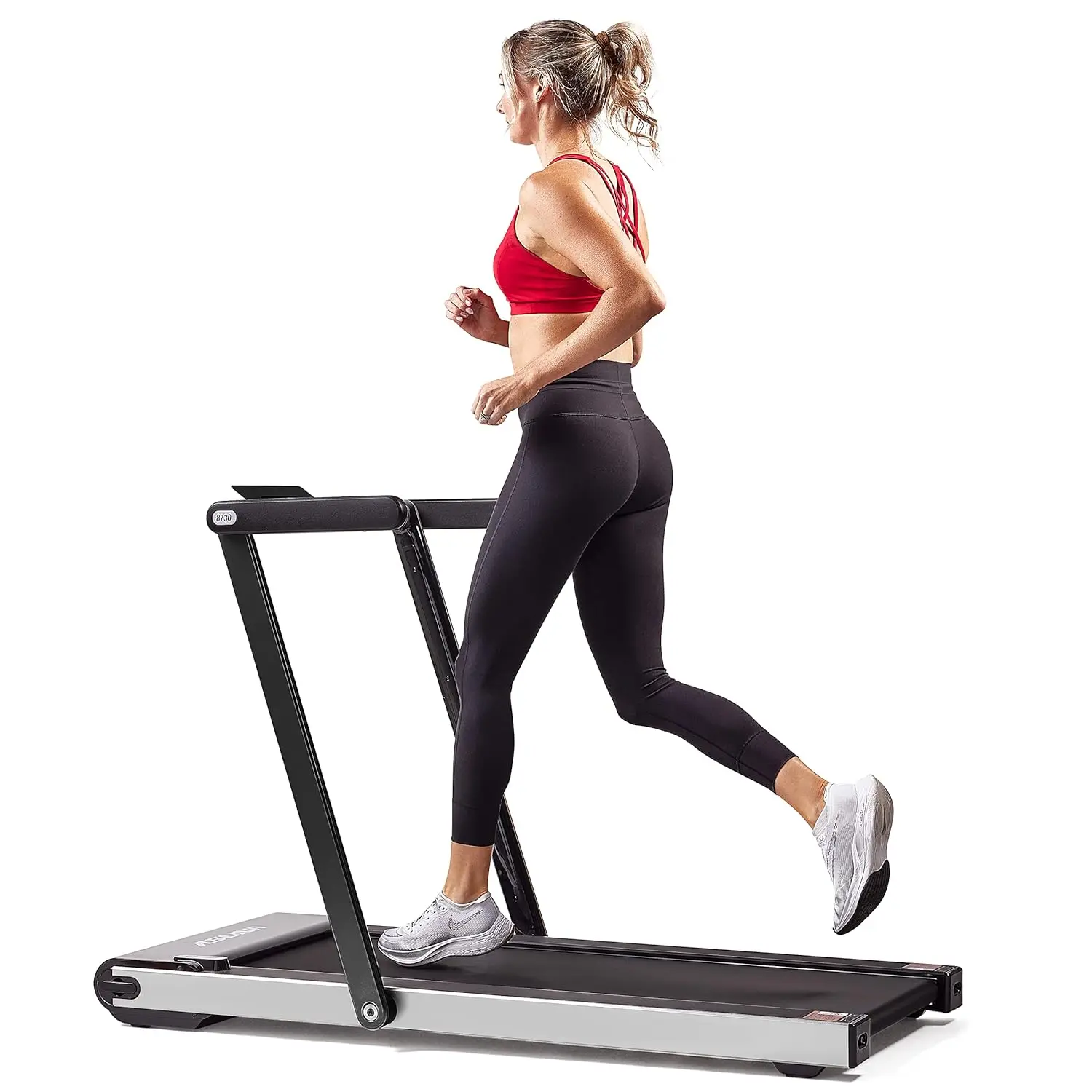 

Slim Foldable Treadmill Fully Assembled, 17.7" x 49" Non-Slip Running Surface, 2.5 HP Motor, Speeds up to 8 MPH,, Customized