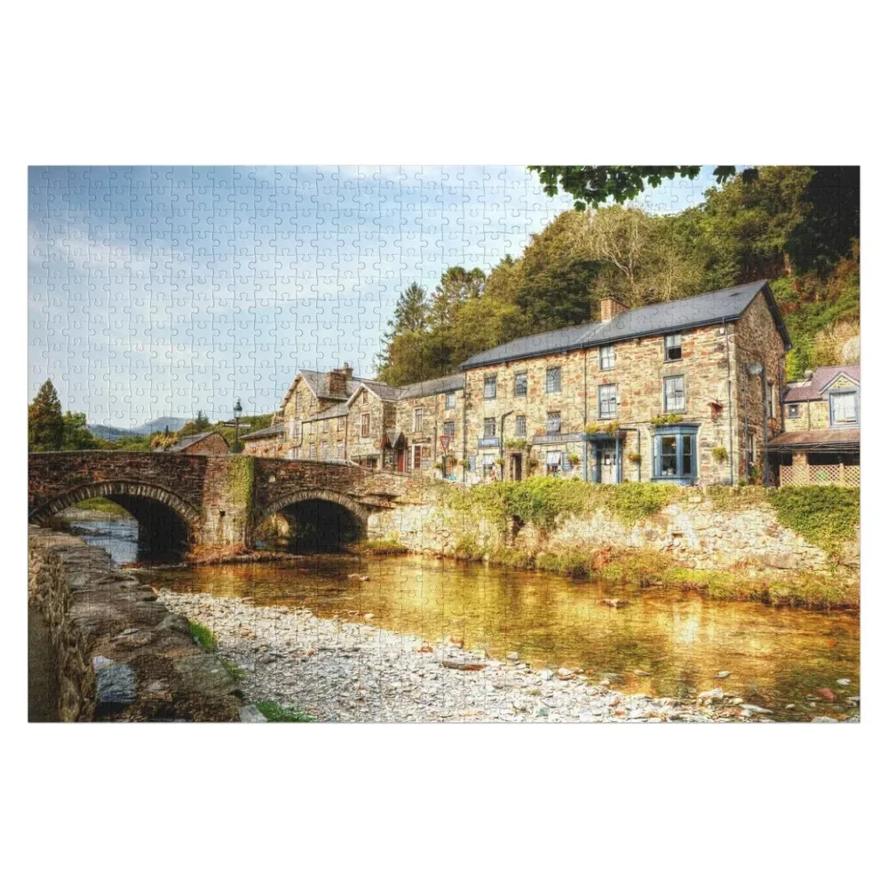 Beddgelert Village, Snowdonia, Wales, UK Jigsaw Puzzle Personalized Toys Custom Name Wood Puzzle