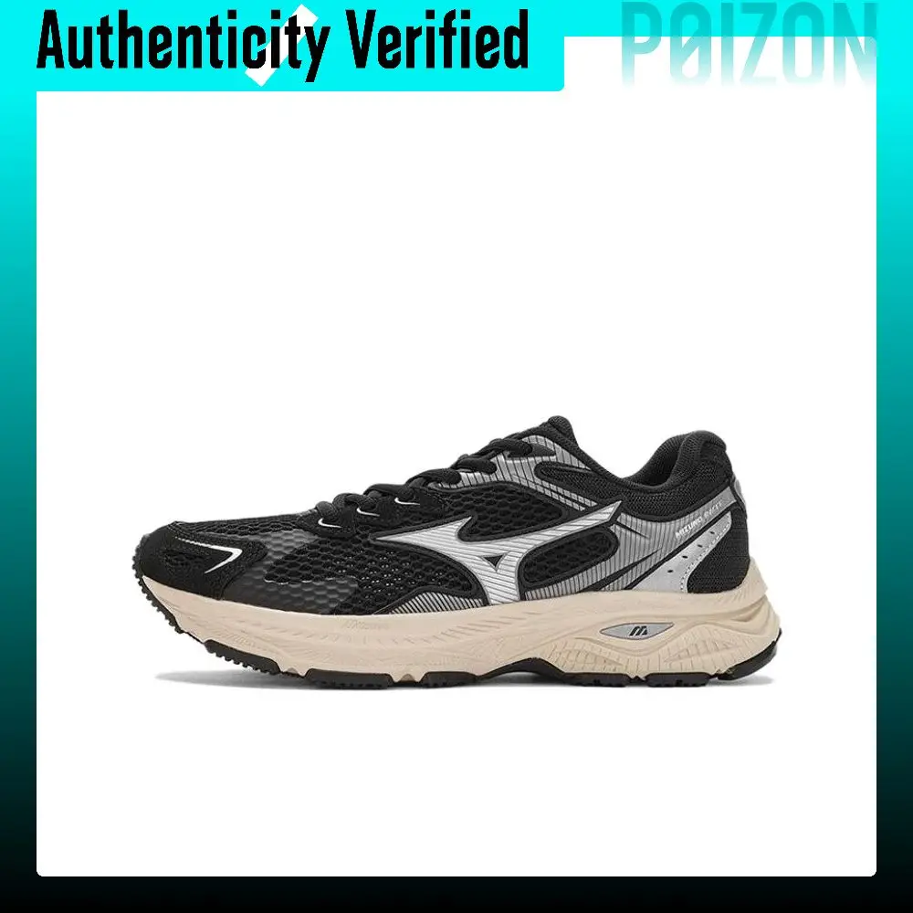 Mizuno Racer S Mesh Low top Casual Training Running Shoes Unisex Black D1GH223508