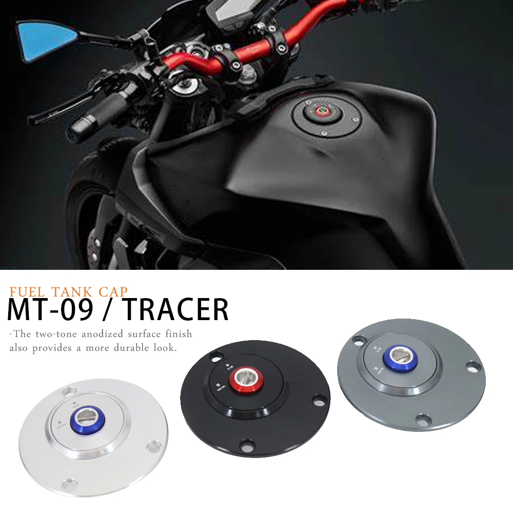 

MT-09 Tracer 2015-2017 мотоциклетная крышка топливного бака, крышка бензобака, алюминиевая вентилируемая крышка для YAMAHA MT09 MT 09 2013 2014 2015 2016