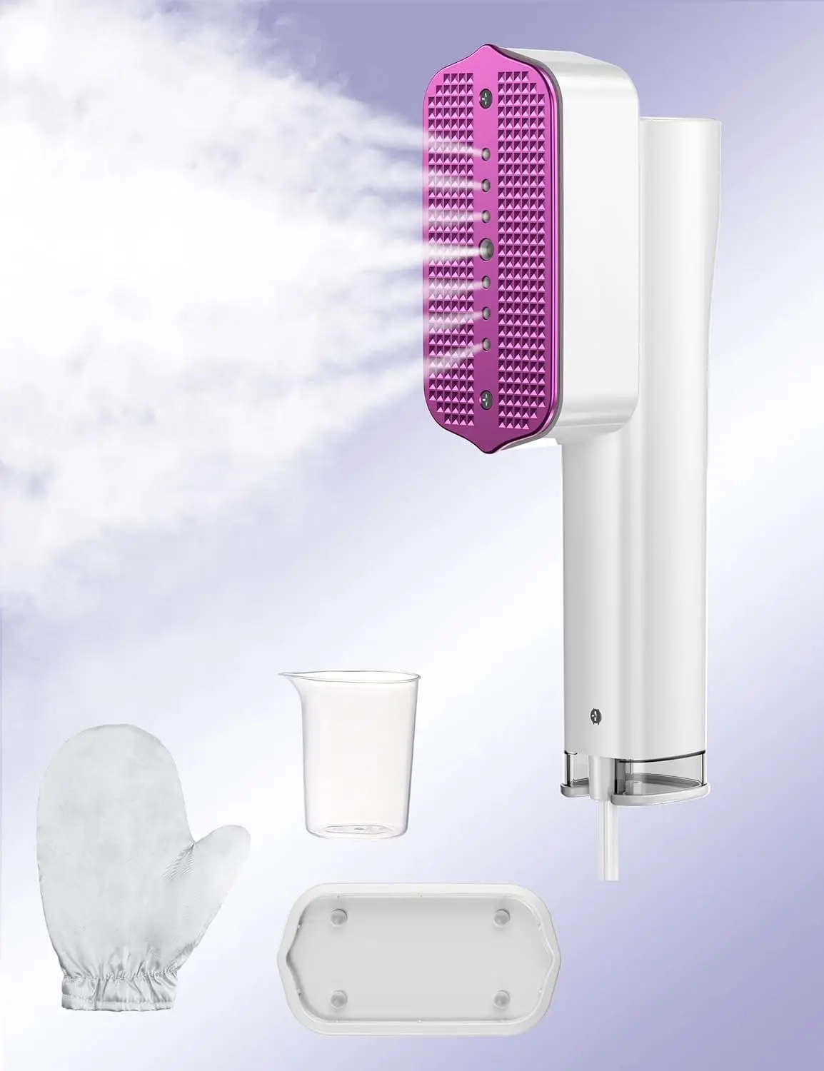 Vaporizador de ropa de mano, calor rápido de los años 15, tiempo de ejecución de 35 minutos, depósito de 180 ml, azul