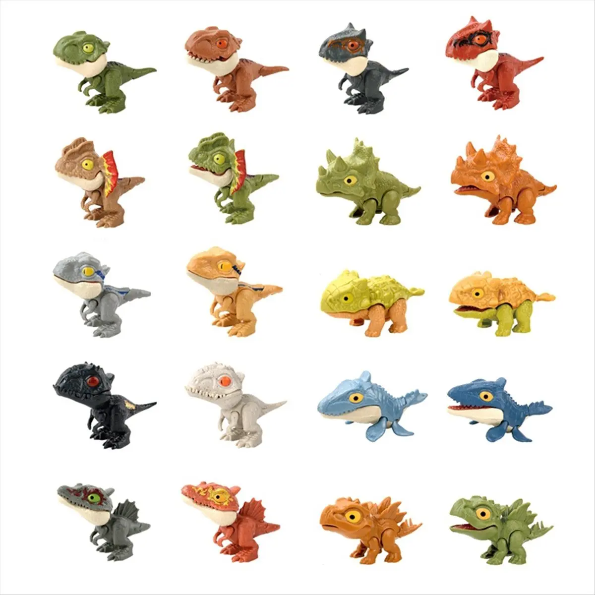 A45I Finger Dinosaur Tricky Tyrannosaurus Model Biting Hand Jurassic Dino Toy for Children Animal Movable Joints Gift