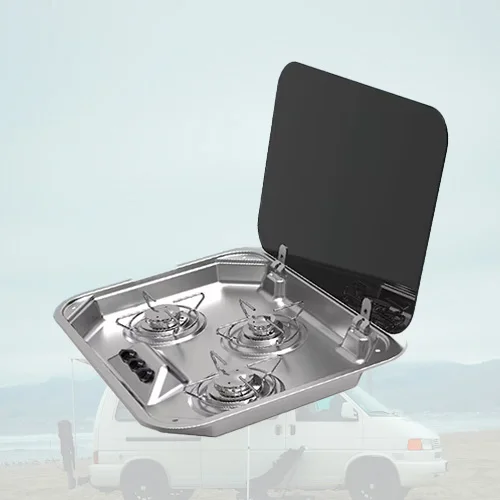 Portable 304 Stain Steel RV Gas Stove For Convenient Outdoor Cooking With Stable Function