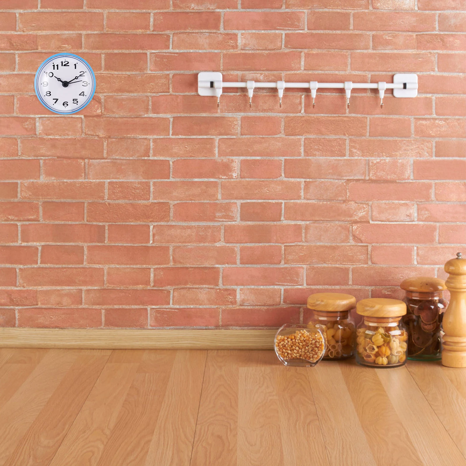 

Bathroom Clock Waterproof Anti Fog Silent Suction Cup for Kitchens Closets Tiles Moisture Proof Bathroom Clock