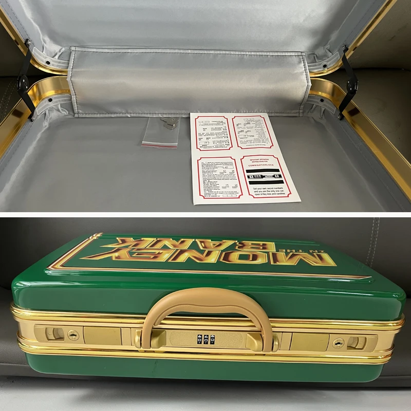 Championship Contract Case Money in The Bank Replica Green Briefcase Sammlerstück Geschenk Wrestling-Merchandise – Detail 15