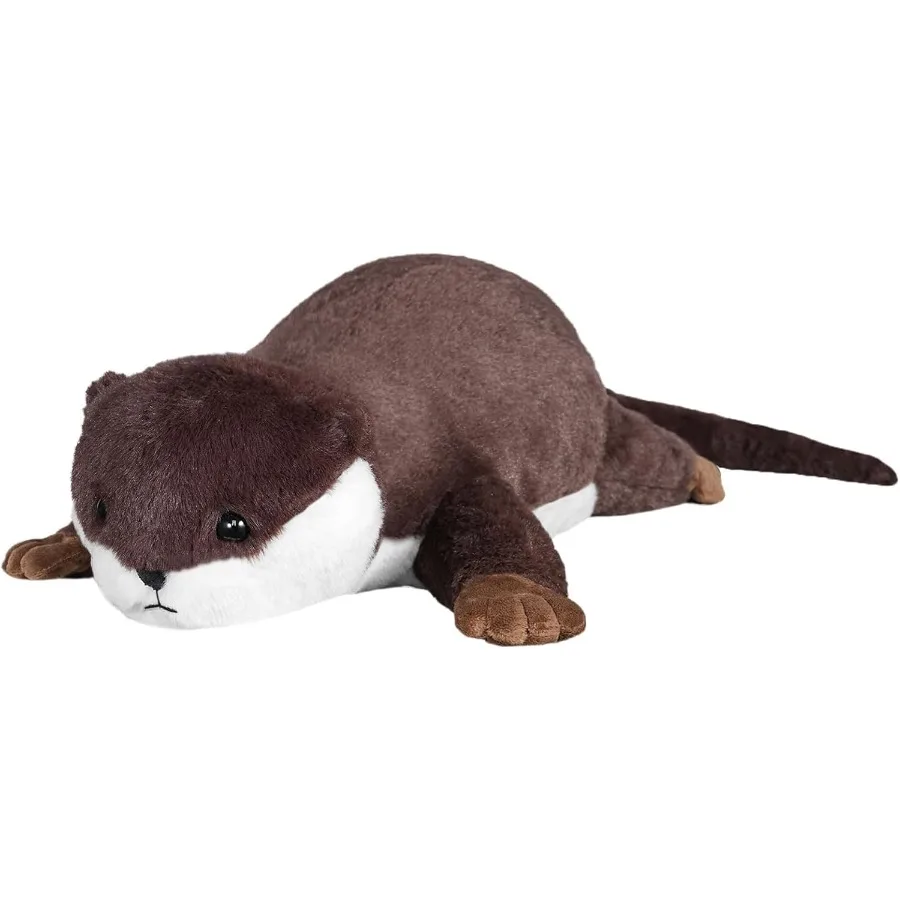 

Weighted Stuffed Animal 4.1 lbs 18 Otter Plush Hugging Pillow for Boys Girls Soft Brown Otter Stuffed Animal Gift with Calming