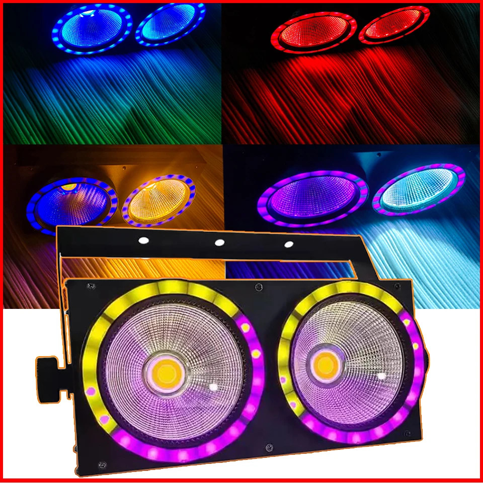 

NEW 2eyes High Power 200W LED COB 50W RGB LED light strip 2IN1 DMX Stage Effect Blinder Cool Warm White DJ Stage Lighting Lamp