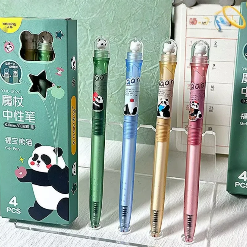 

36pcs/lot Kawaii Panda Gel Pen Cute 0.5mm Neutral Pen School writing Supplies Promotional Gift
