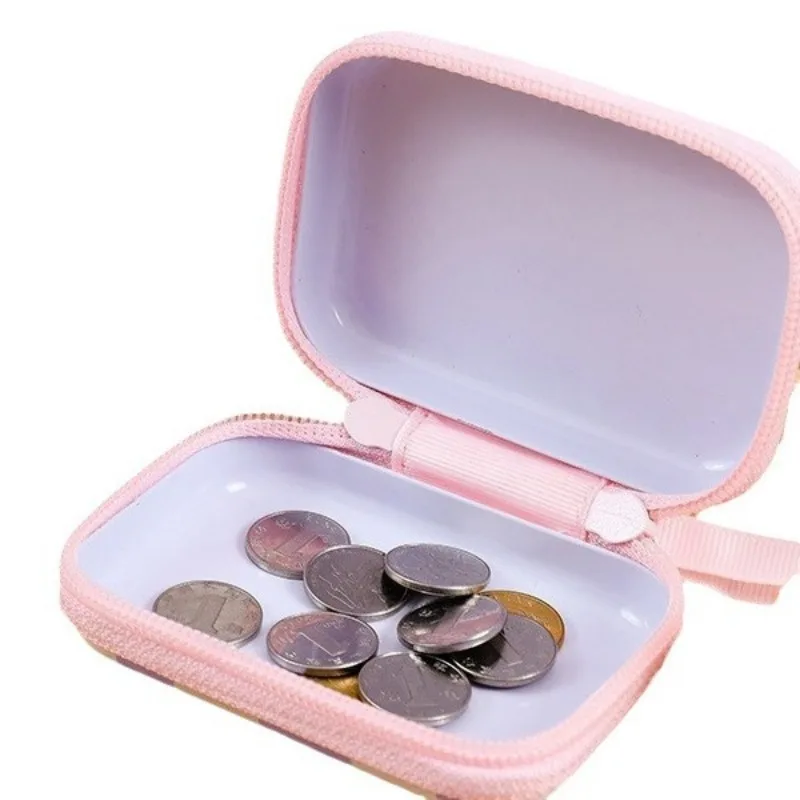 Coin Wallet Mini Children's Rectangular Zipper Bag Cartoon Coin Headphones Wire Key Storage Bag