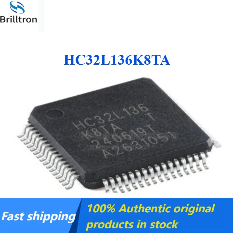 10-30PCS HC32L136K8TA-LQFP64(10*10) ARM Cortex-M0 32-bit Microcontroller Brand New Original in Stock , Fast Shipping.
