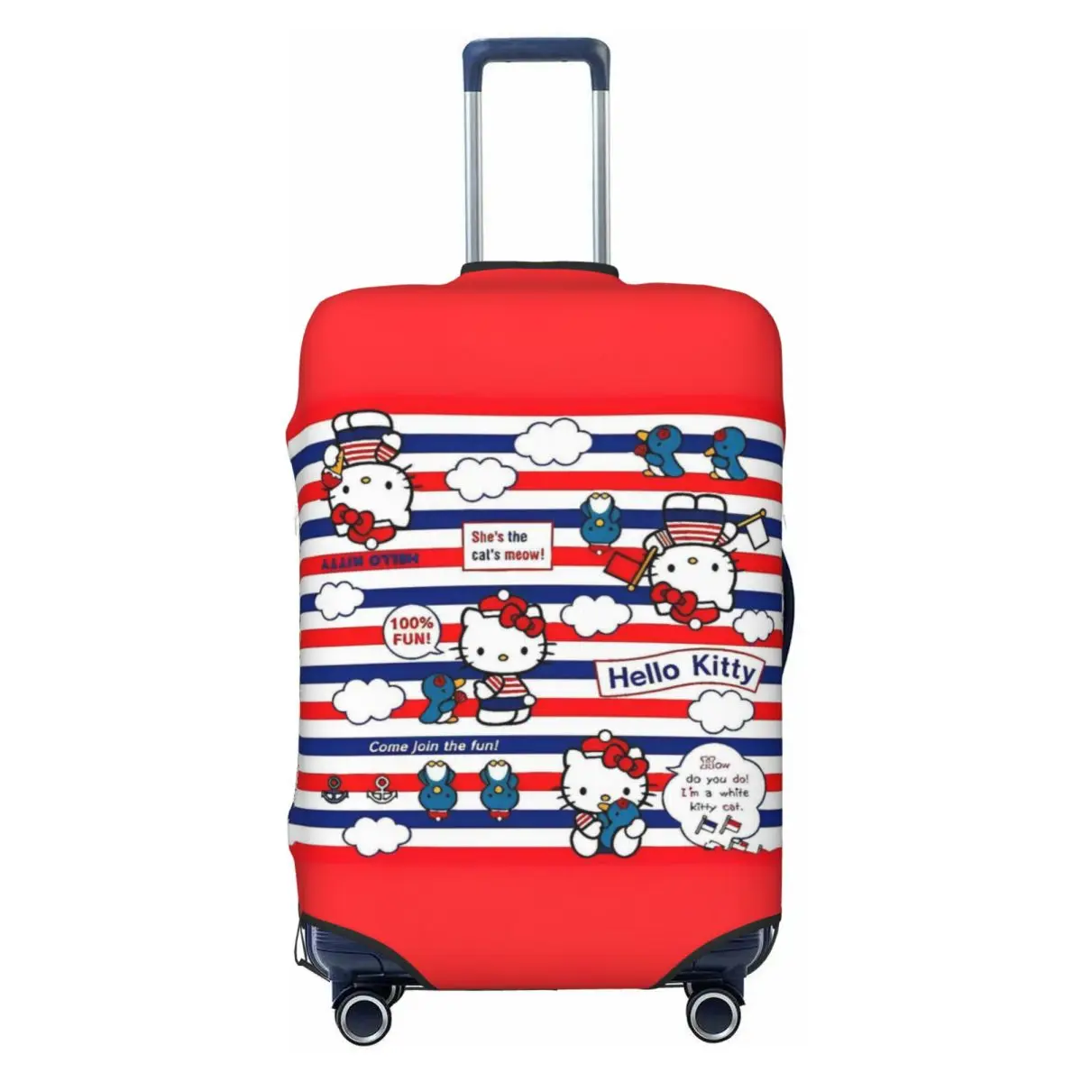 

Чехол для чемодана Hello Kitty с граффити, эластичный защитный чехол для делового полета