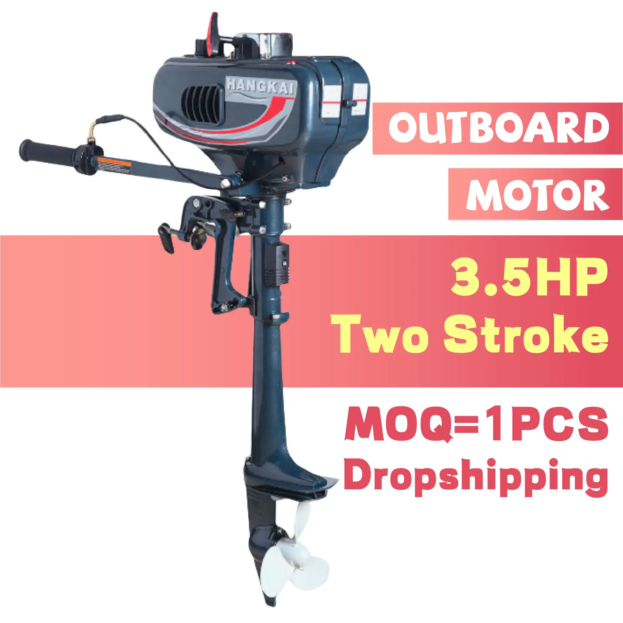 Factory Price New Design 3.5 H P 2-Stroke Aluminum Petrol Outboard Engines Sailing Yacht Accessories New Motor Boat Engine