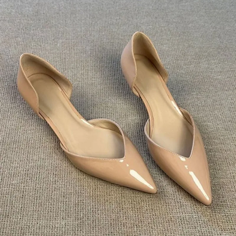 

High Heels Pointed Toe Kitten Heel Hollow Single Shoes Hollow-out Baotou Sandals Summer