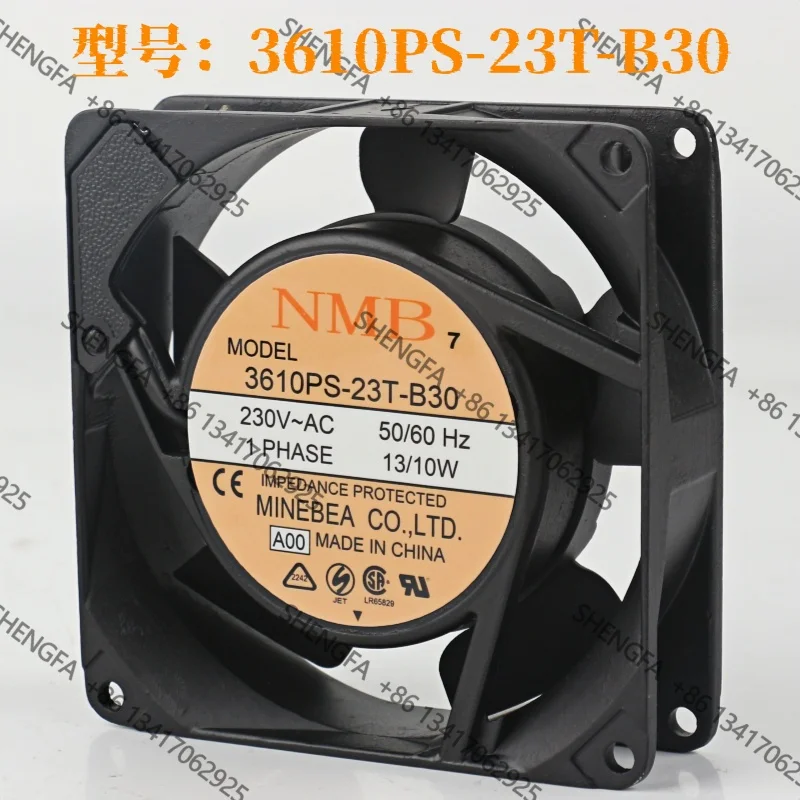 Cooling Fan Original NMB DC EC 220V 200V 240V AC 230V AC13/10W 9025 90X90X25MM 3610PS-23T-B30 Inverter Aluminum Frame
