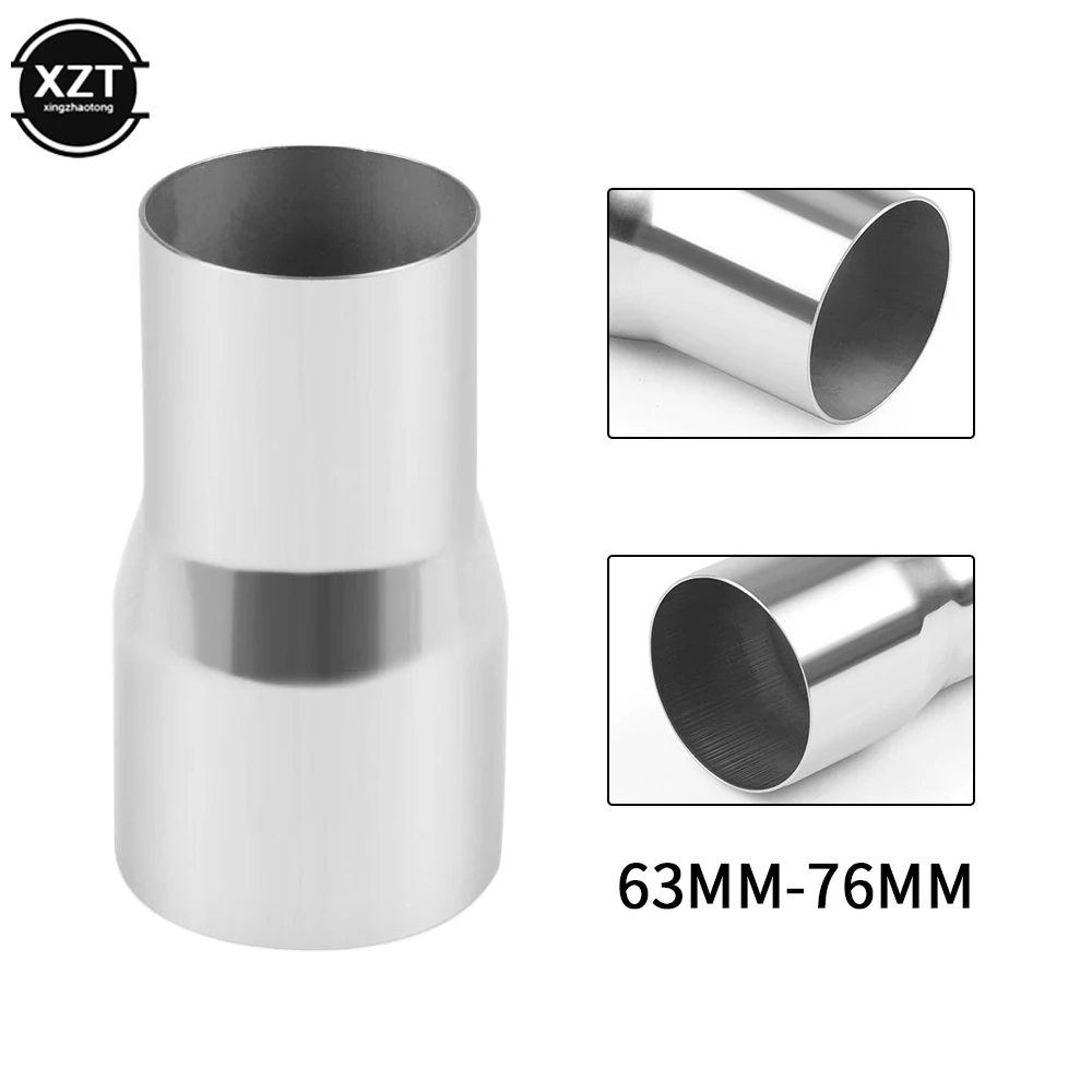 51-67mm Universal Car Stainless Steel Standard Exhaust Reducer Connector Pipe Tube 76mm 63mm 60mm to 63mm 57mm 52mm 50mm