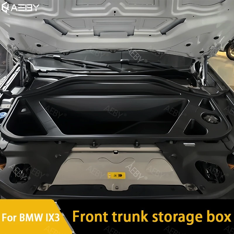 For BMW iX3 2019-2024 Front Trunk Storage Box Organizer Hood Engine Storage Box Left Rudder Engine Modification Auto Accessories