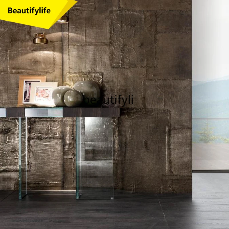 

K185 Italian Designer Entryway Console Table for Home Villa High-End Creative Rectangular Table Hotel Lobby