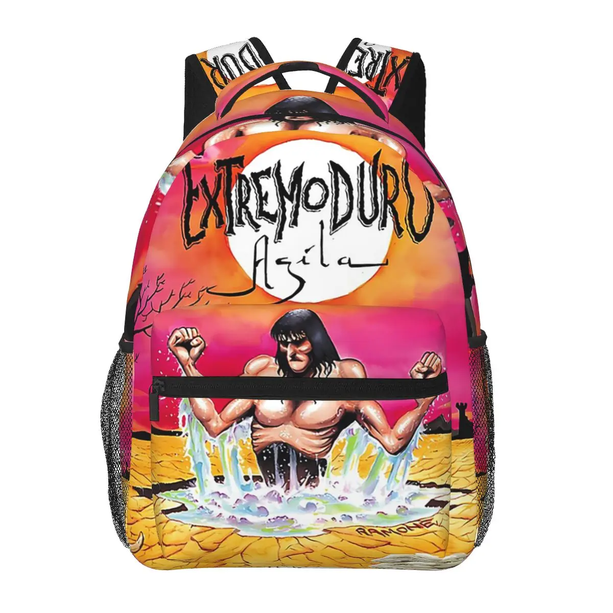 

Band Extremoduro Agila Student Backpack School Bag Hiking Travel Daypack for Men Women Fashion Bookbag Shoulder Bags