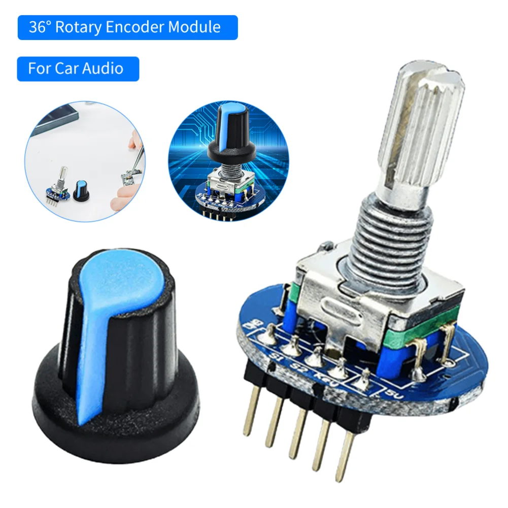 وحدة التشفير الدوارة تطوير مستشعر الطوب جولة الصوت الدورية الجهد مقبض غطاء EC11 #2