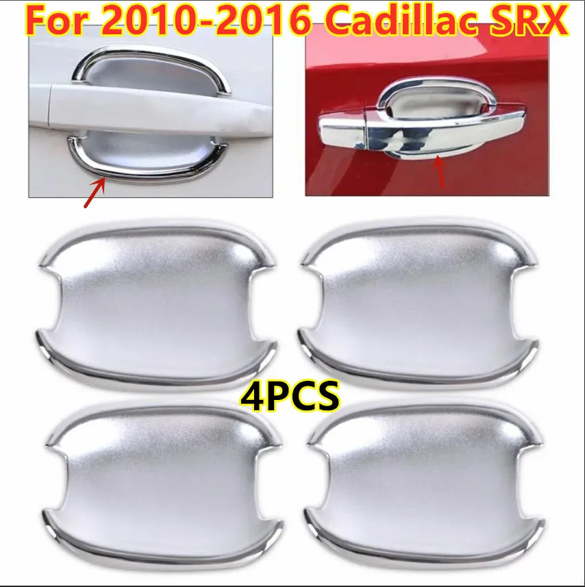 

4X хромированная внешняя дверная чаша, накладка, декор для Cadillac SRX 2010-2016 гг.
