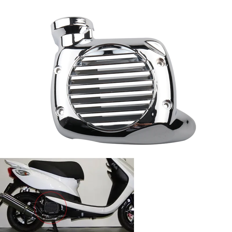 For  JOG 50 JOG ZR SA36J SA39J VINO 4T Motorcycle Scooter Chrome Fan Cover Cooling Protector Cover