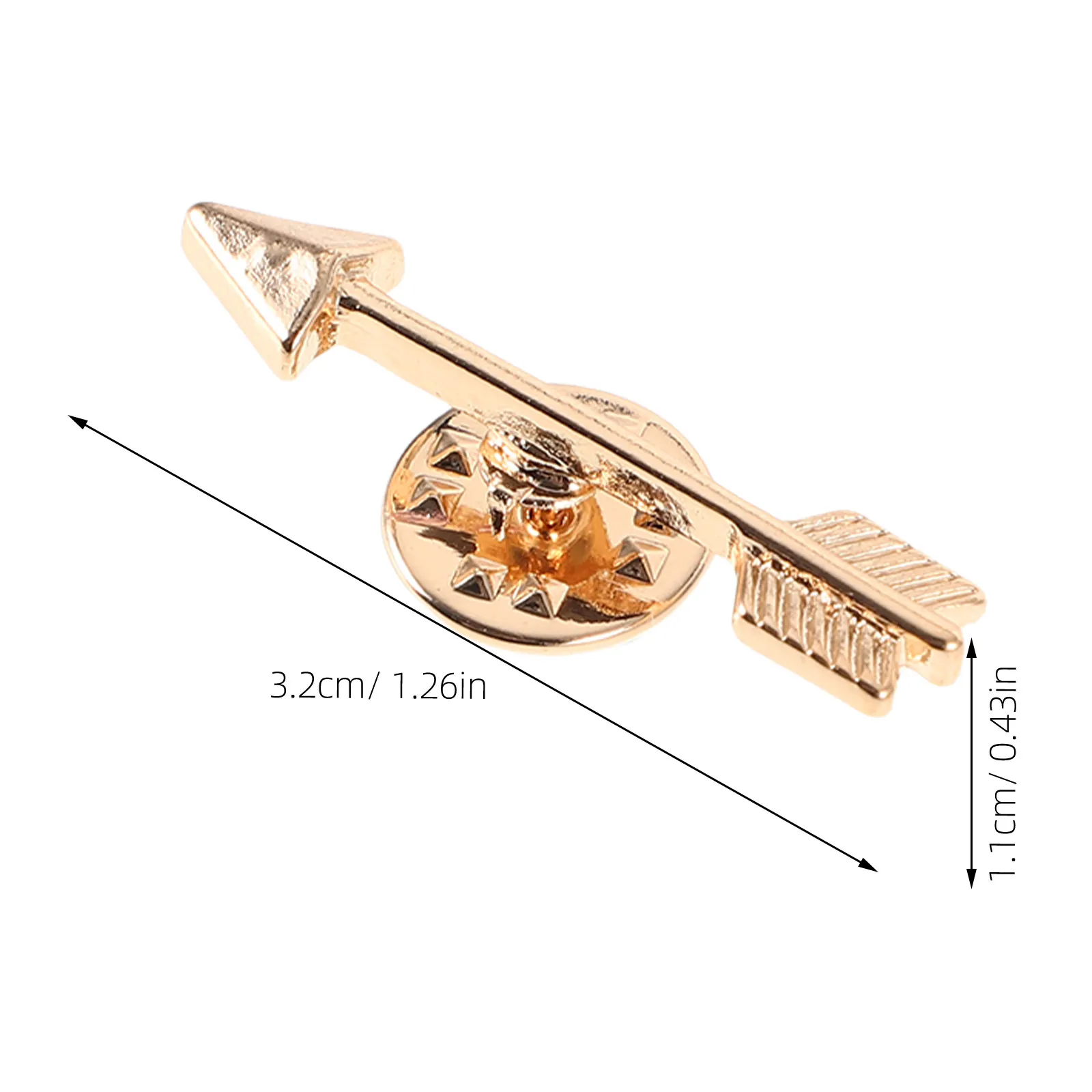4Pcs Arrow Brooch Pins Creative Zinc Alloy Badge for Clothes Sweater Shawl Clip Cute Cool Lapel Pins Little Cooler Pin