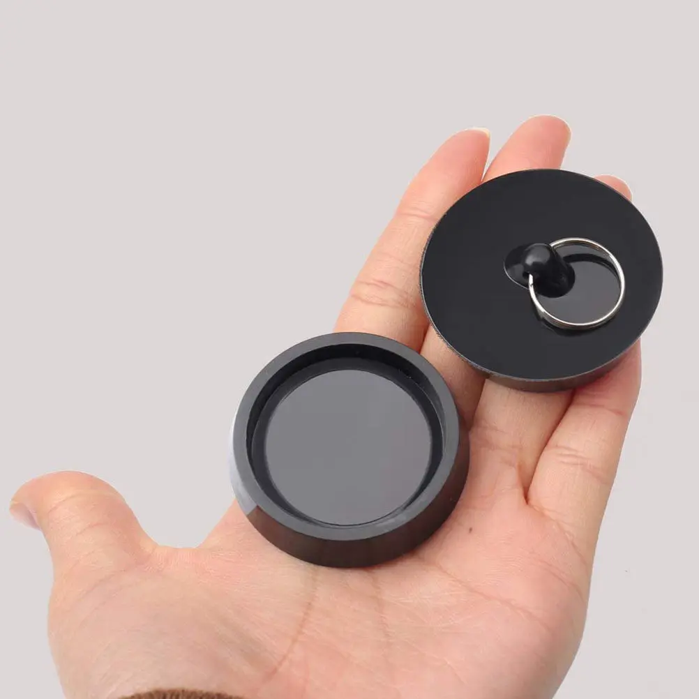 

2Pcs Premium PVC Sink Stopper Drain Plug with Handle Ring for Easy Removal Fits Bathroom Kitchen Bathtub Shower Slop Laundry