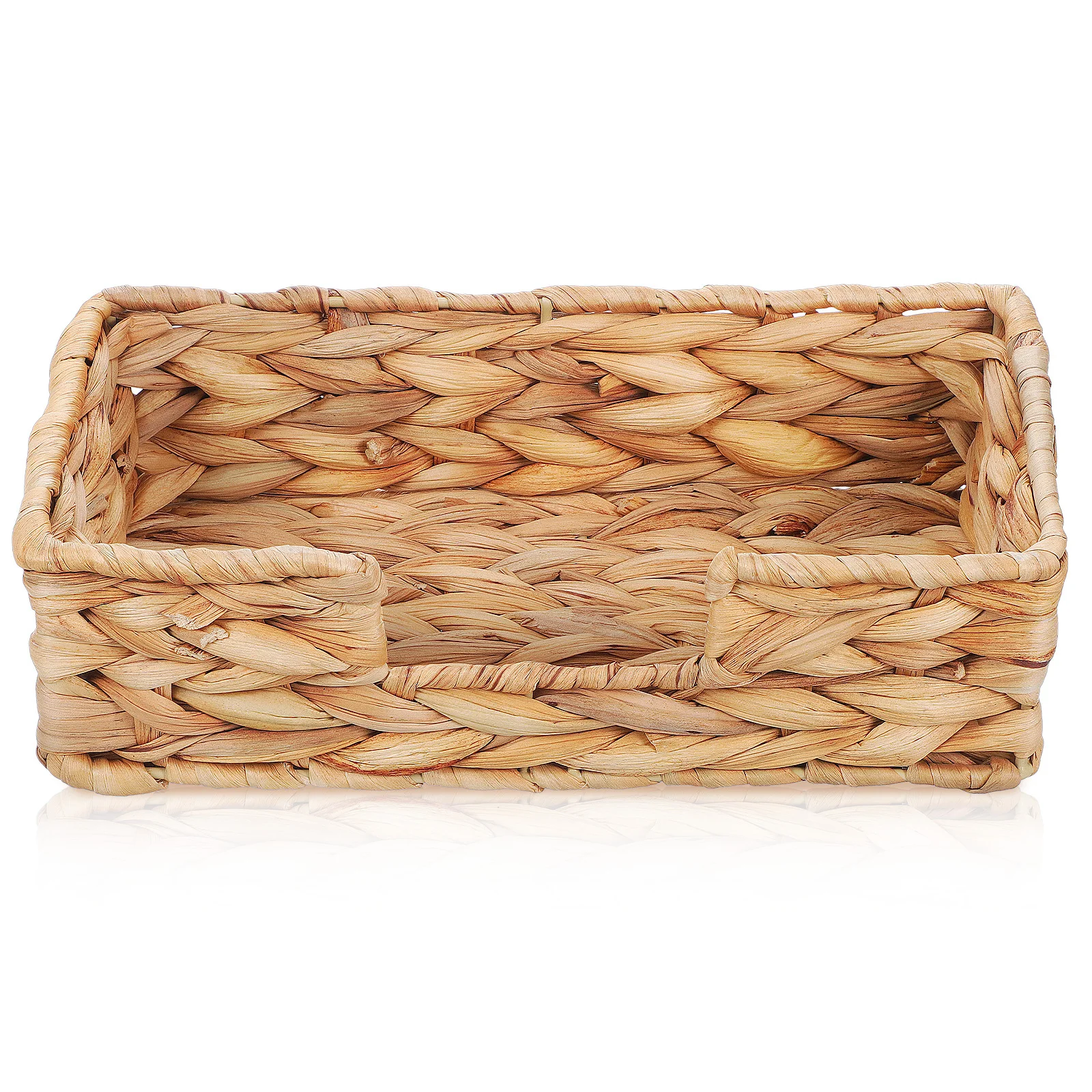 

Rustic Woven Tissue Box Holder Decorative Napkin Dispenser Desktop Facial Tissue Organizer Storage Container for Bathroom Office