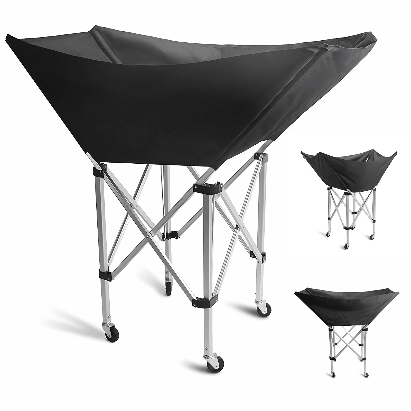 

Collapsible Hammock Ball Cart with Wheels Rolling Collapsible Cart with Carry Bag for Easy Storage and Transport