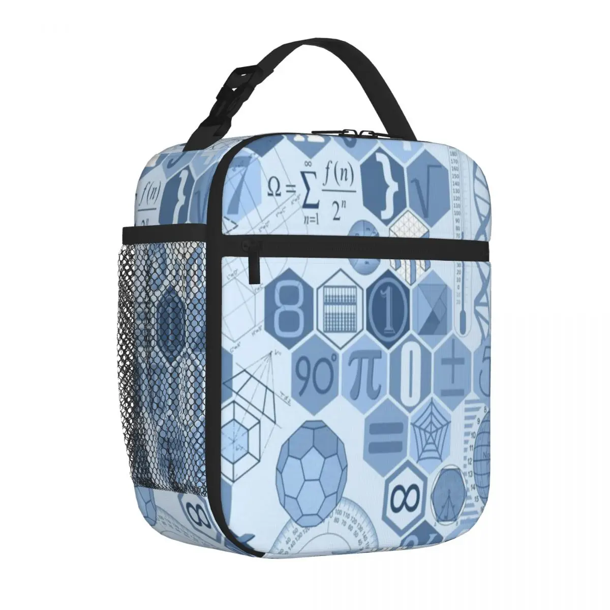 Bestselling Math In Color (navy) Oxford Cloth Lunch Carrier Daycare Meal Meal Bag