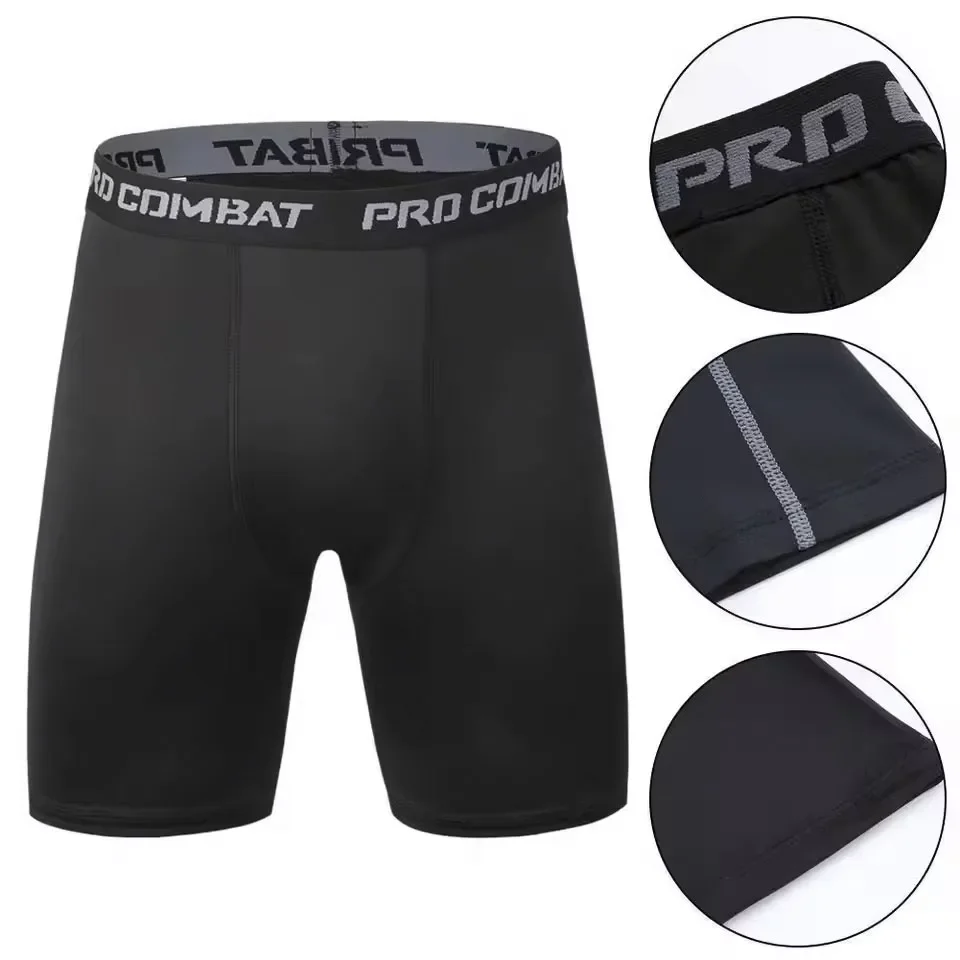 Basketball tight shorts, five-point American men's sports, running fitness, quick-drying track and field training