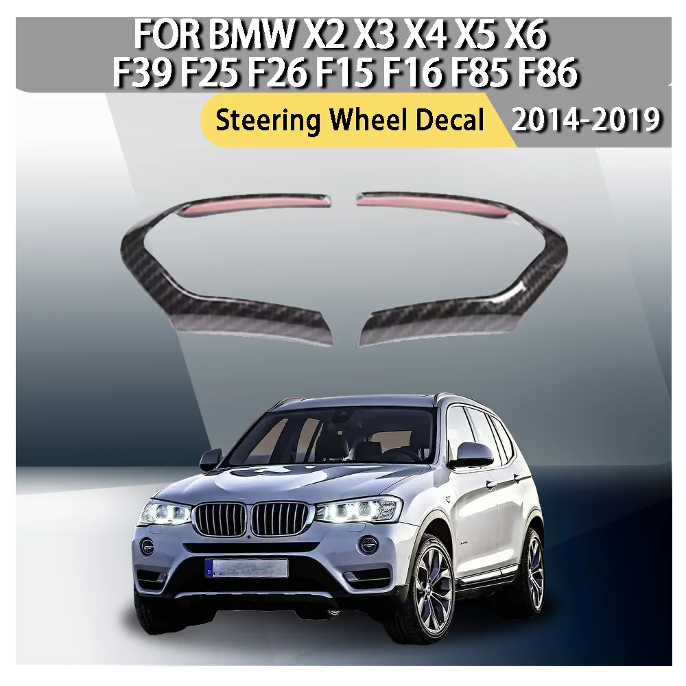 

Car Decoration Steering Wheel Decal For BMW X2 X3 X4 X5 X6 F39 F25 F26 F15 F16 F85 F86 2014 2015 2016 2017 2018 2019