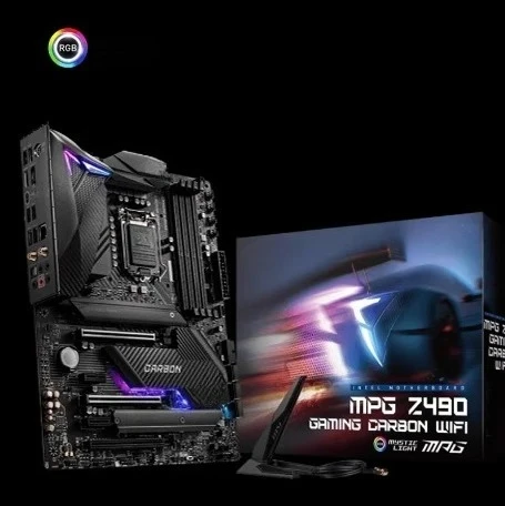 

For boxed MPG Z490 GAMING CARBON WIFI support 10 11th generation CPU main board