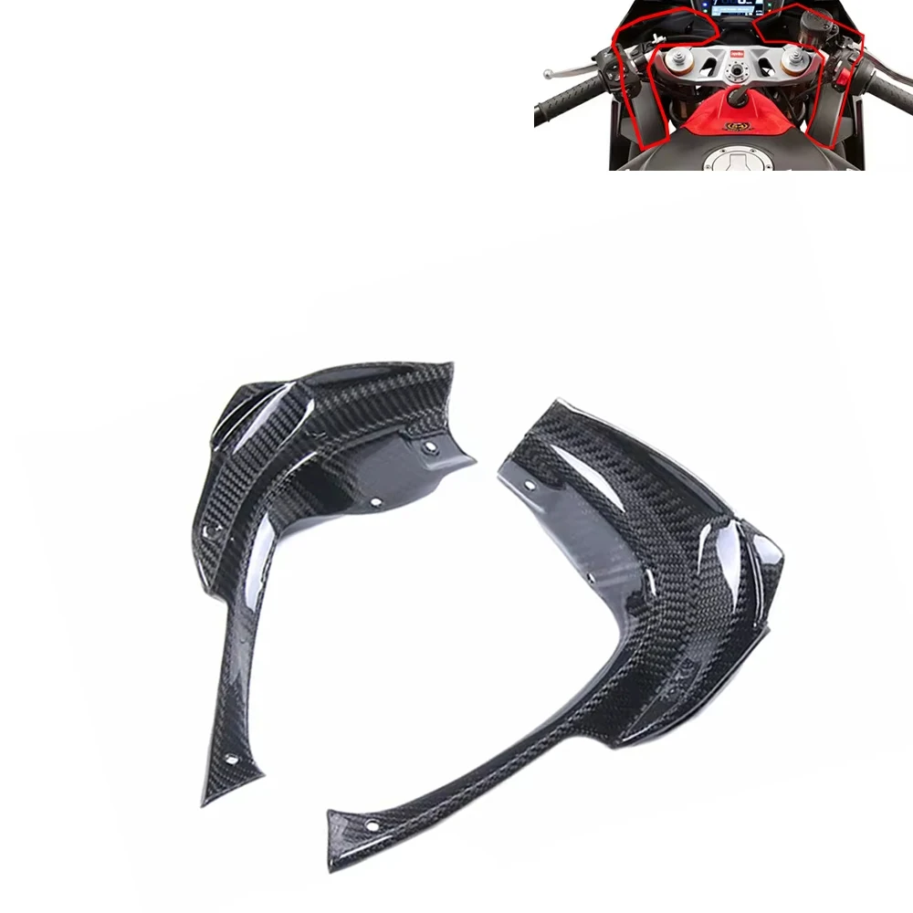 

For Aprilia RSV4 2021-2024 Carbon Fiber Front Inner Instrument Side Panels Cover Accessories Protector