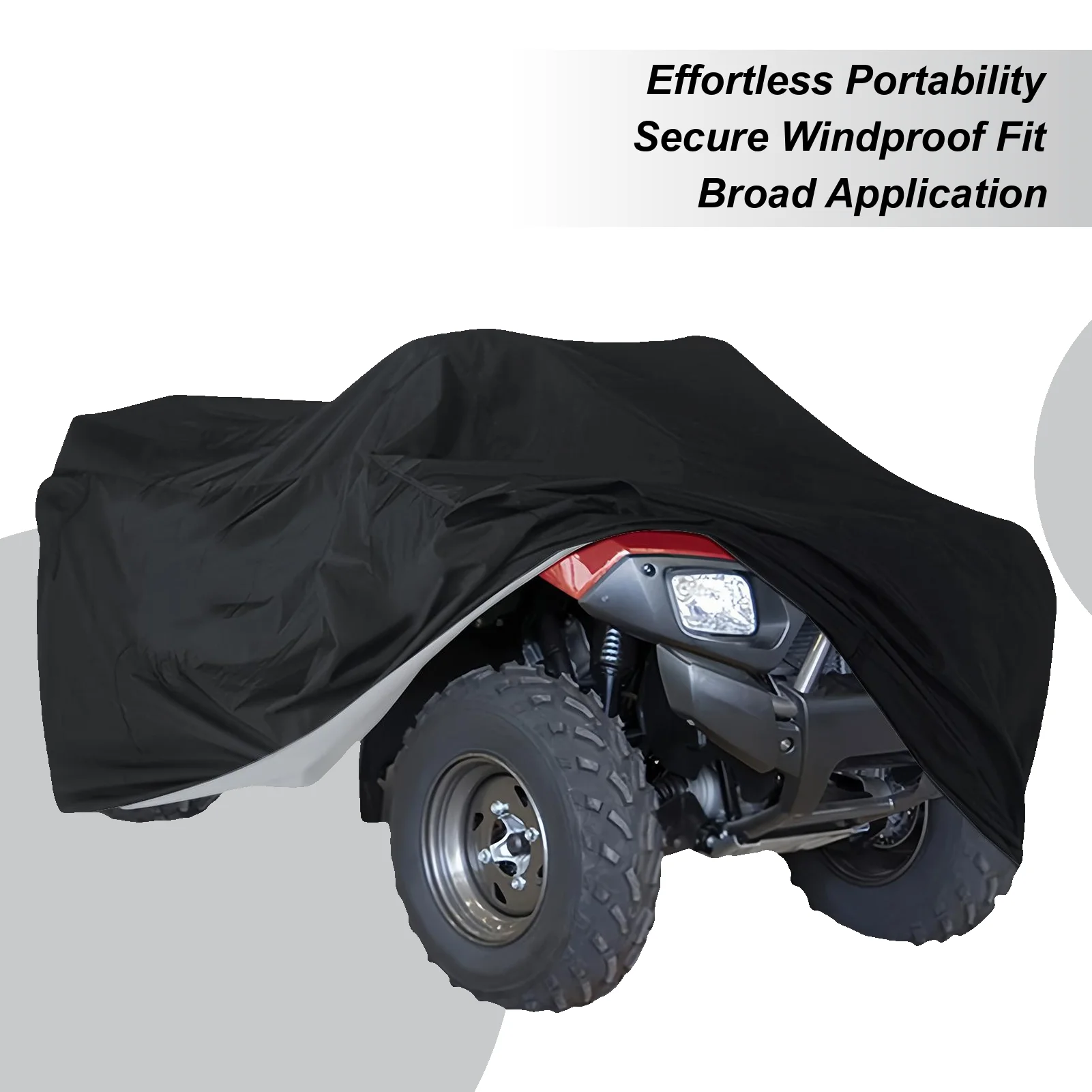 

Чехол для квадроцикла, водонепроницаемый, уличный, 210D, защита от ультрафиолета, пылезащитный, водонепроницаемый чехол для пляжного хранения, гаража, подъездной дороги