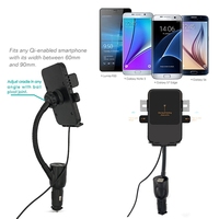 Intelligent Cigarette Lighter Dual USB Smart Fast Charger Car Wireless Charging Universal Navigation Mobile Phone Bracket Holder