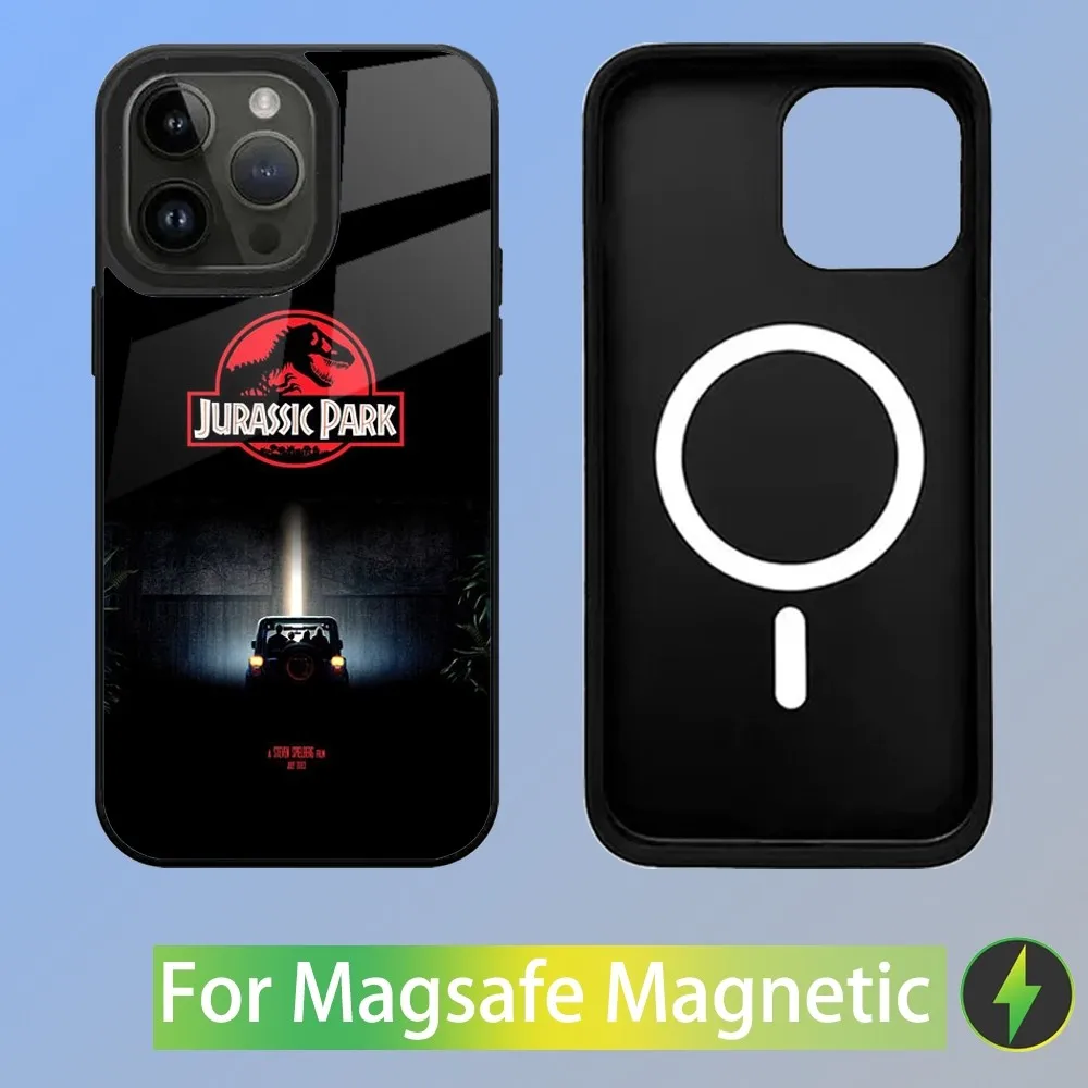 Jurassic Park Dinosaur World Phone Case For iPhone 15,14,13,12,11,Plus,Pro,Max Mini Magsafe Magnetic Wireless Charging