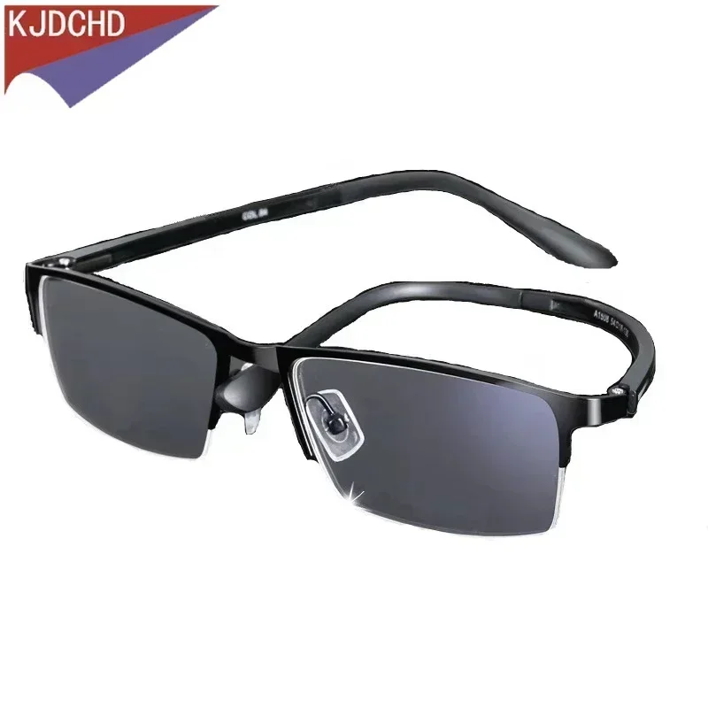 

2025 Titanium Alloy Business Affairs Sun Glasses Transition Photochromic Reading Glasses Men Presbyopia Glasses +1.0 To +6.0