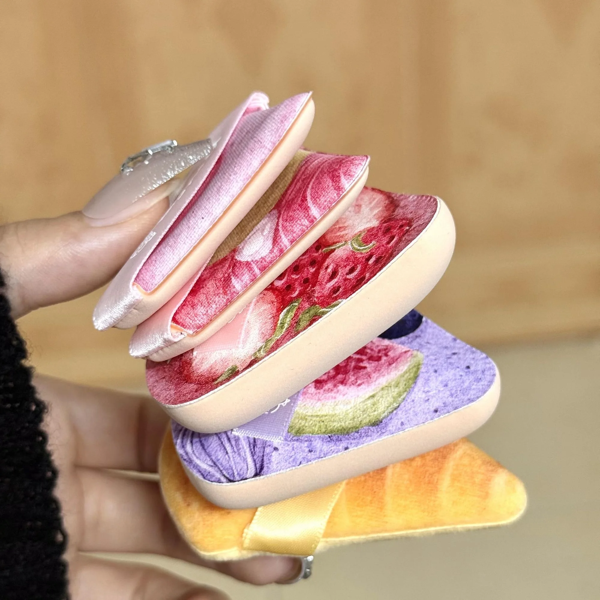 Cake Powder Puff Set Super Soft Makeup Puff Beauty Blender Makeup Tool Dual-use Dry and Wet Concealer Application Toolcute Gift