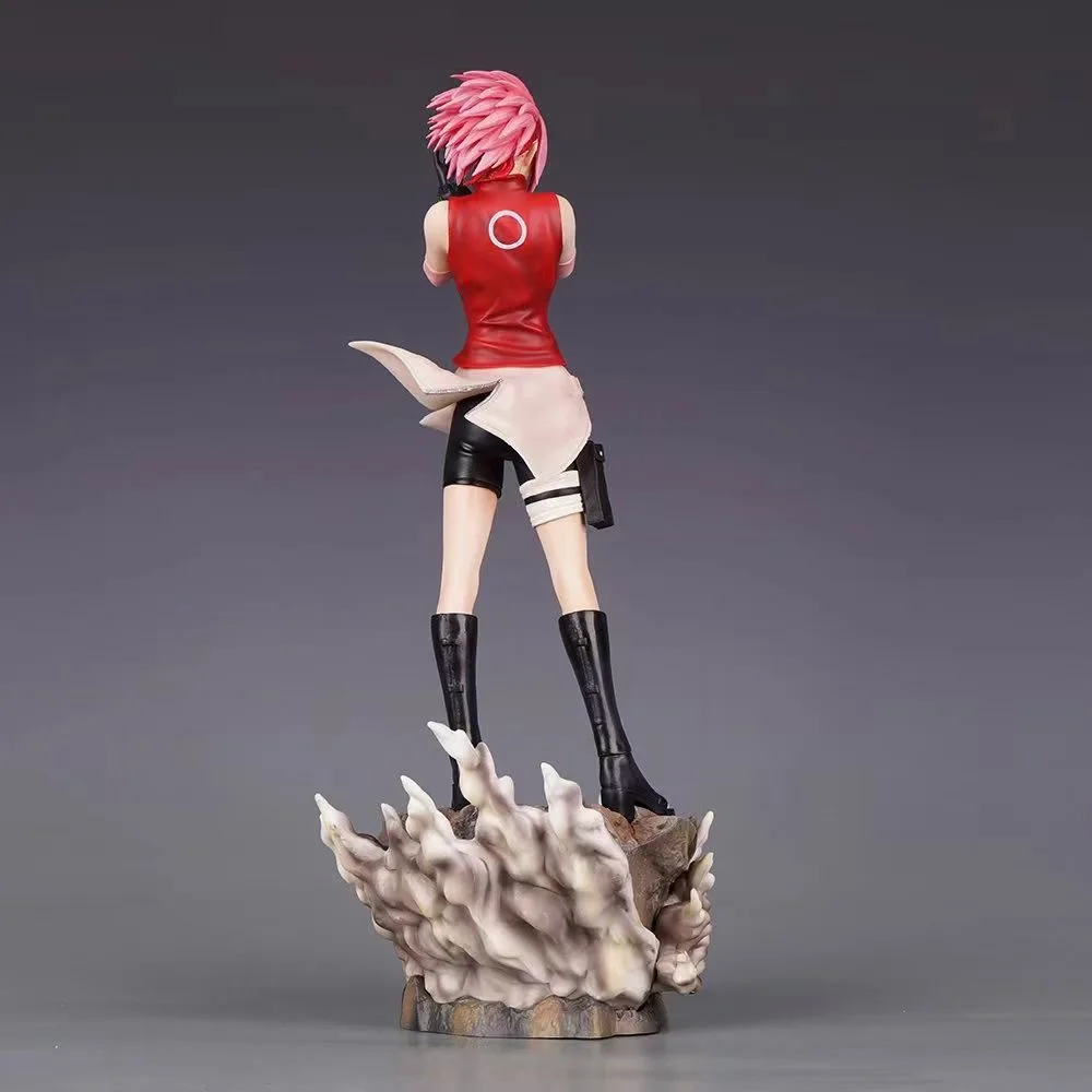 35cm nova naruto anime figura haruno sakura periferia pvc modelo cena estátua decoração de mesa ornamentos presentes aniversário brinquedos