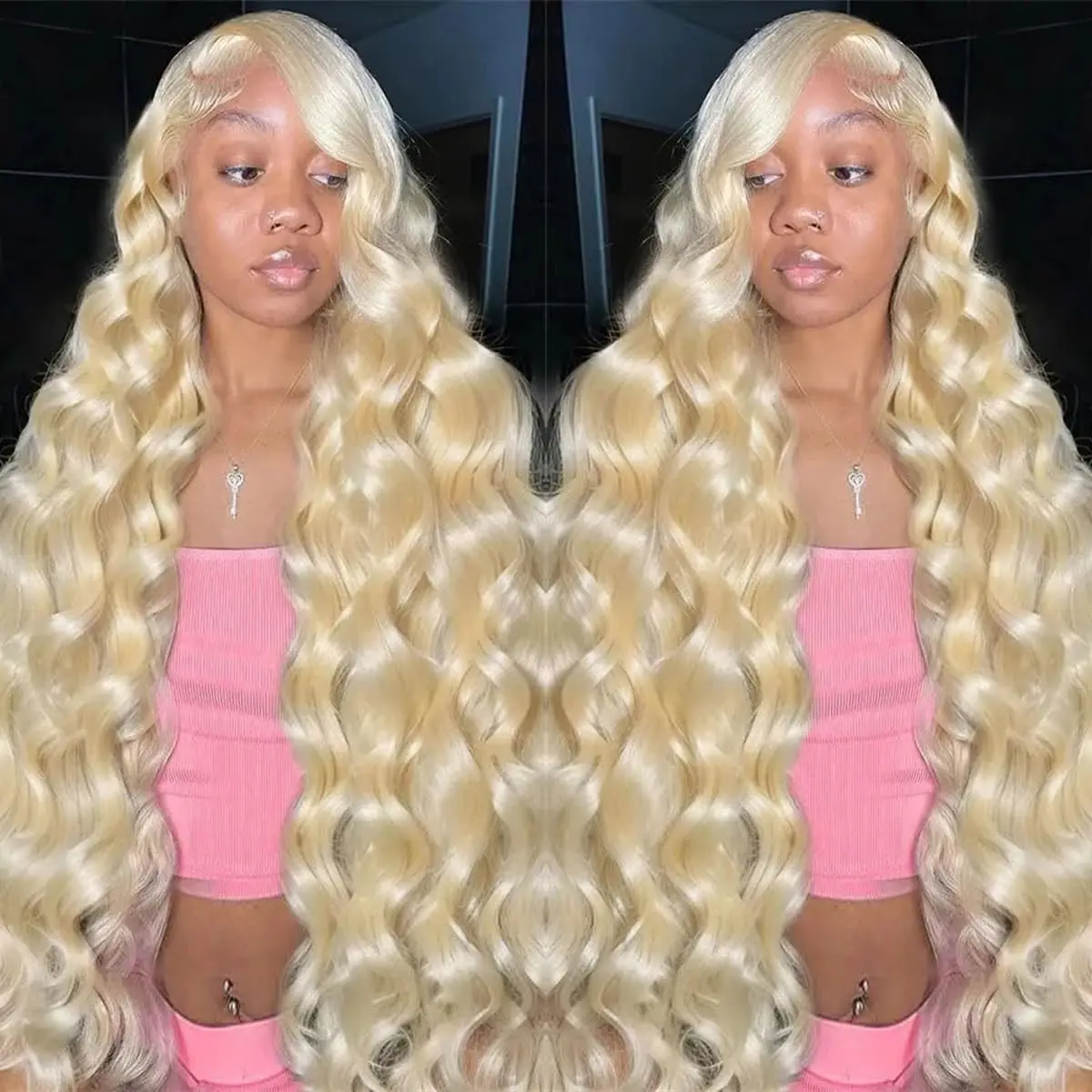 

250 Density Blonde Body Wave Lace Front Wig 32 Inch Hd Transparent 13x4 13x6 Frontal Brazilian Human Hair 613 Pre Plucked Wigs