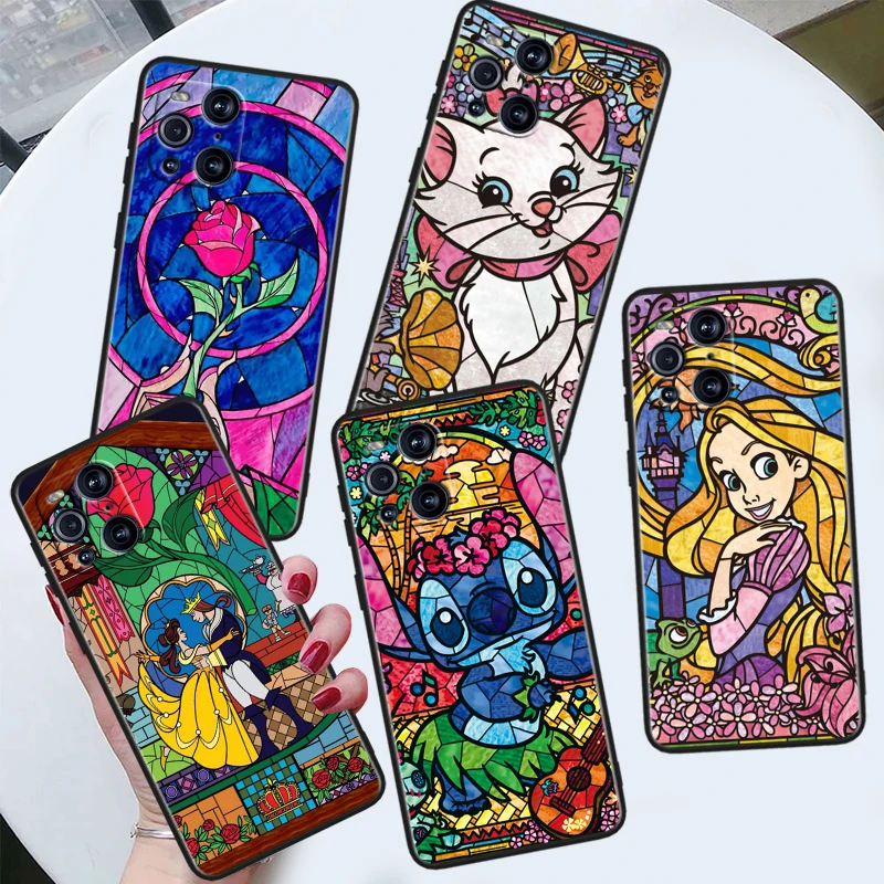 

Disney Princess Cartoon For OPPO Find X6 X5 X3 X2 F21S F21 Pro Lite Neo Black Silicone Fundas Soft Cover Capa Phone Case