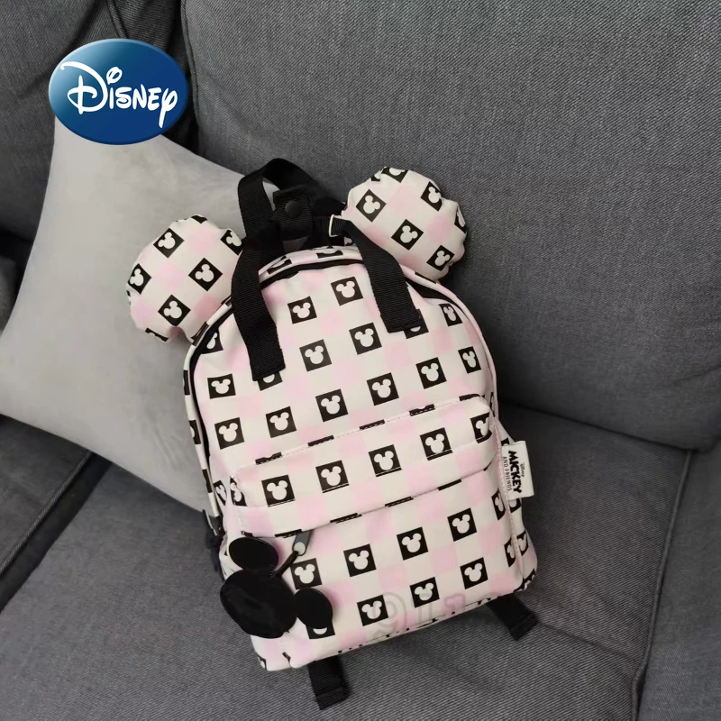 Disney Mickey Children's Backpack Luxury Brand New Children's School Bag Cartoon Cute Lightweight Fashion Trend Backpack