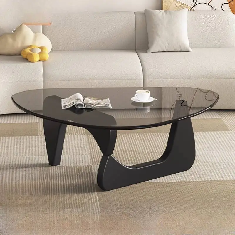 Glass Coffee Table Living Room Scandinavian Coffee Tables Tempered Glass Home Balcony Corner Table Modern Minimalist Furniture