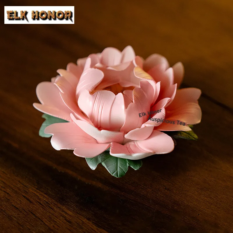 Blooming Rich Peonies Incense Holder Mist Smoking Steamers Incense Burners Meditation Smell Distributor Censer Buddhism Craft