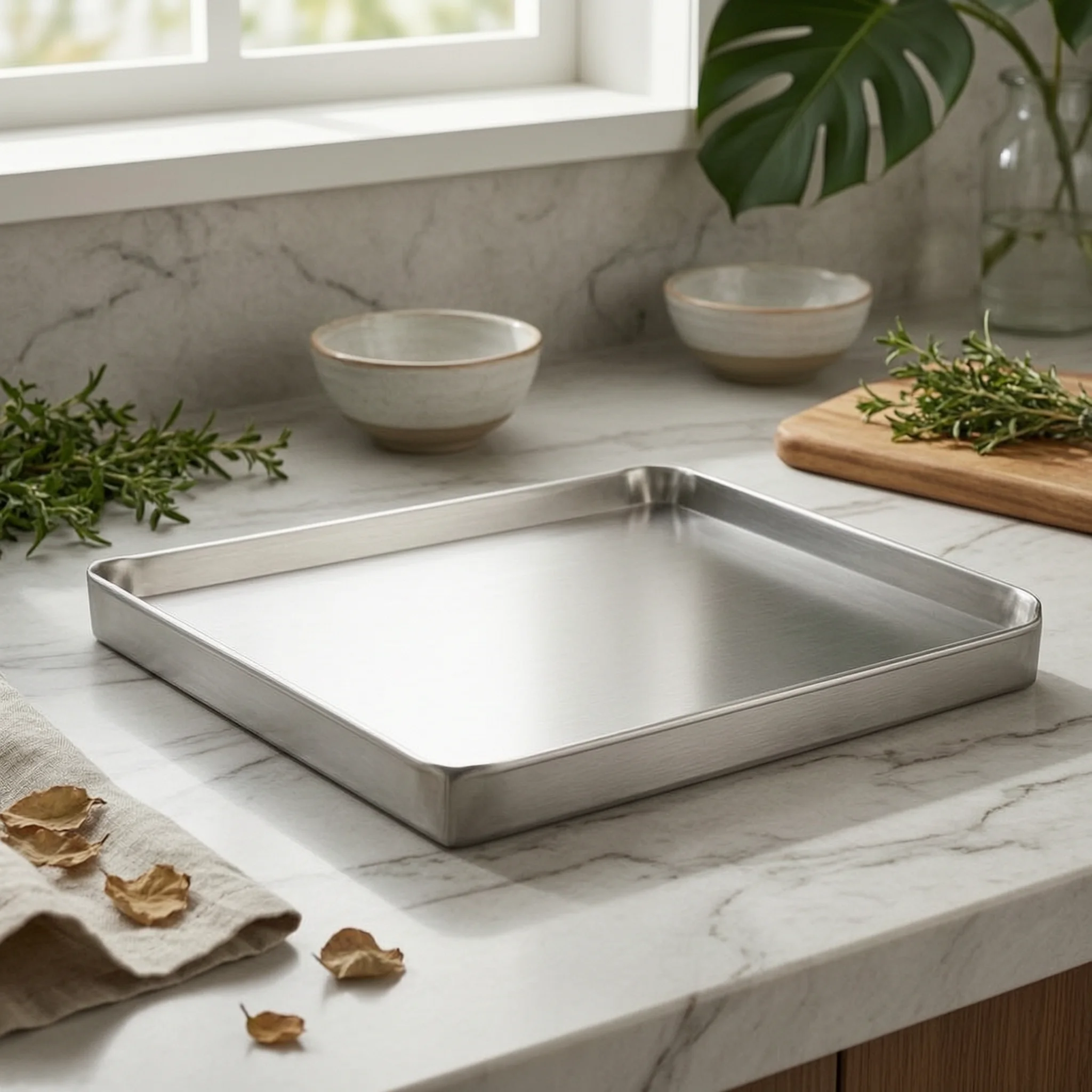 Stainless Steel Prep Board Single Piece Countertop Prep Board Nonabsorbent Hygienic