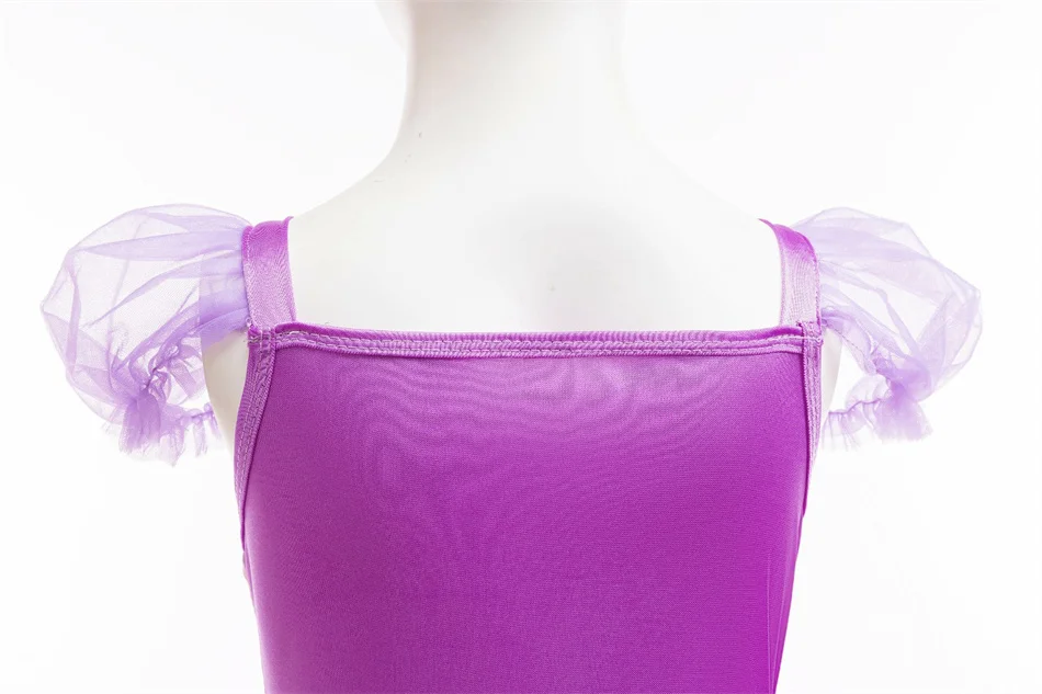 Meerjungfrauen-Paillettenkleid aus Netzstoff, Prinzessinnenkleid, Ariel-Kostüm für Kinder, Halloween- und Geburtstagsparty-Kostüm, Fischschwanz-Kostüm für Mädchen – Detail 8