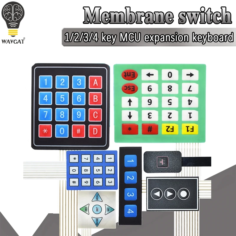Darmowa wysyłka nowy 16 klucz 4x4 klawiatura membranowa 4x4 4*4 Matrix Array Matrix keyboard